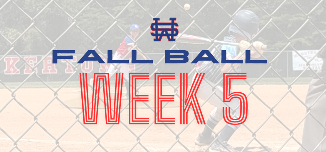 Fall Ball Week 5 Schedule